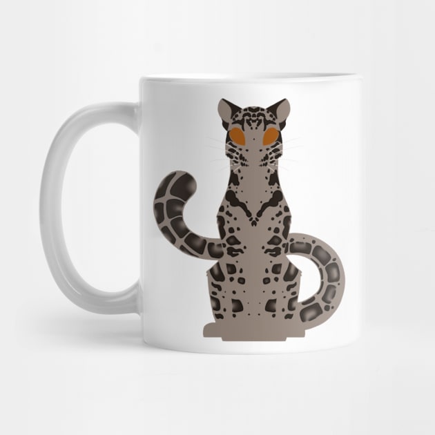 Minimalist Clouded Leopard by ZTheCrazed